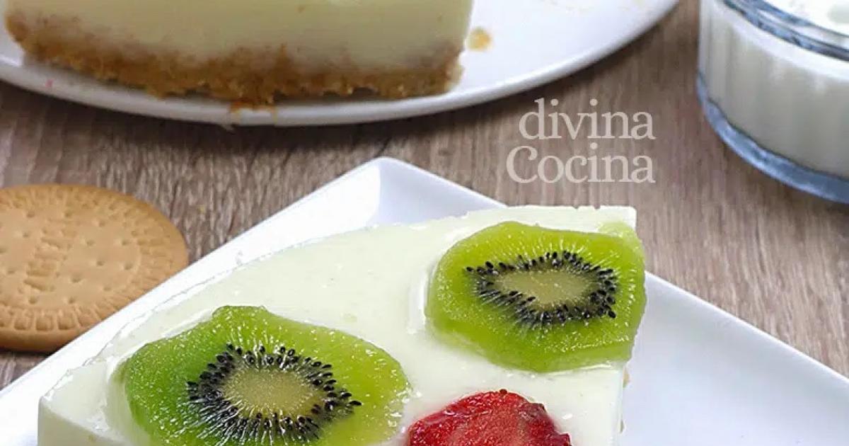 Tarta De Yogur Y Frutas Sin Horno Postres F Ciles Y Ricos