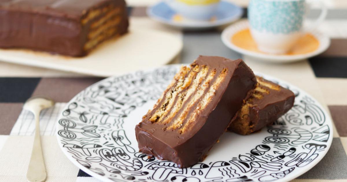 Tarta De Galletas Y Chocolate Sin Horno La M S F Cil Y Con Potente